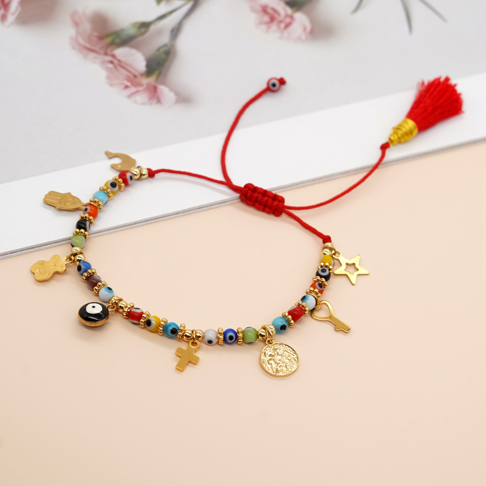 Women Accessories Meaning - Go2Boho Golden Charms for Women Red