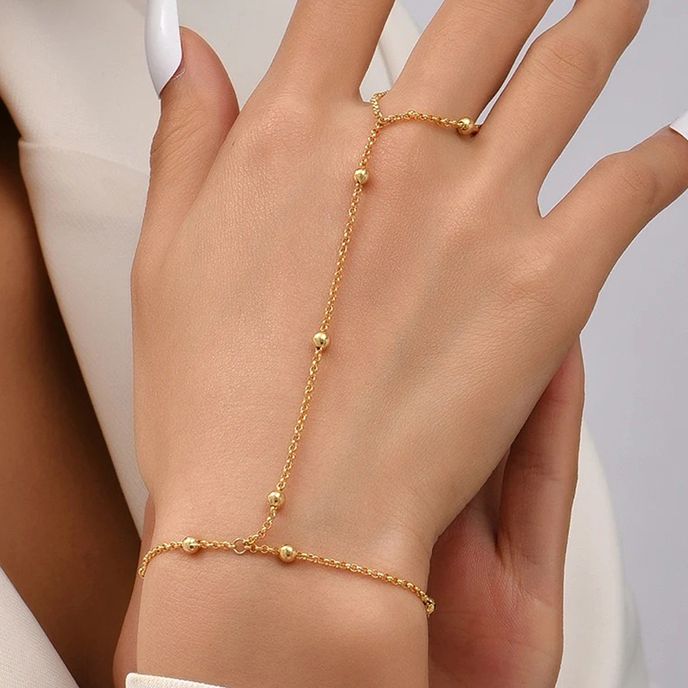 Women Accessories Meaning - Personality Minimalist Stainless Steel Beaded Bracelet