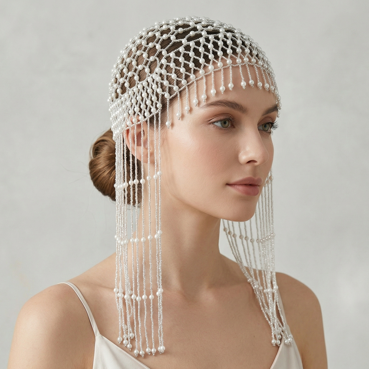 Luxury Pearls Beaded Headwrap  – обзор и цена Women Accessories For Wedding