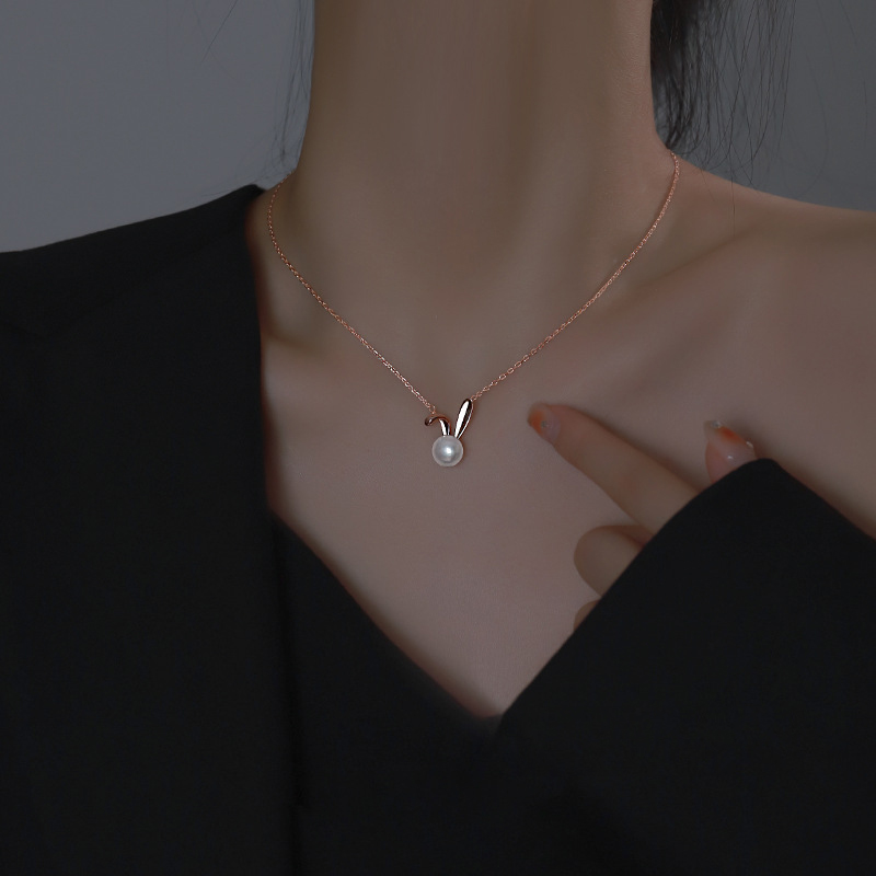 Cute Rabbit Pearl Pendant Neck – обзор и цена Women Accessories Meaning