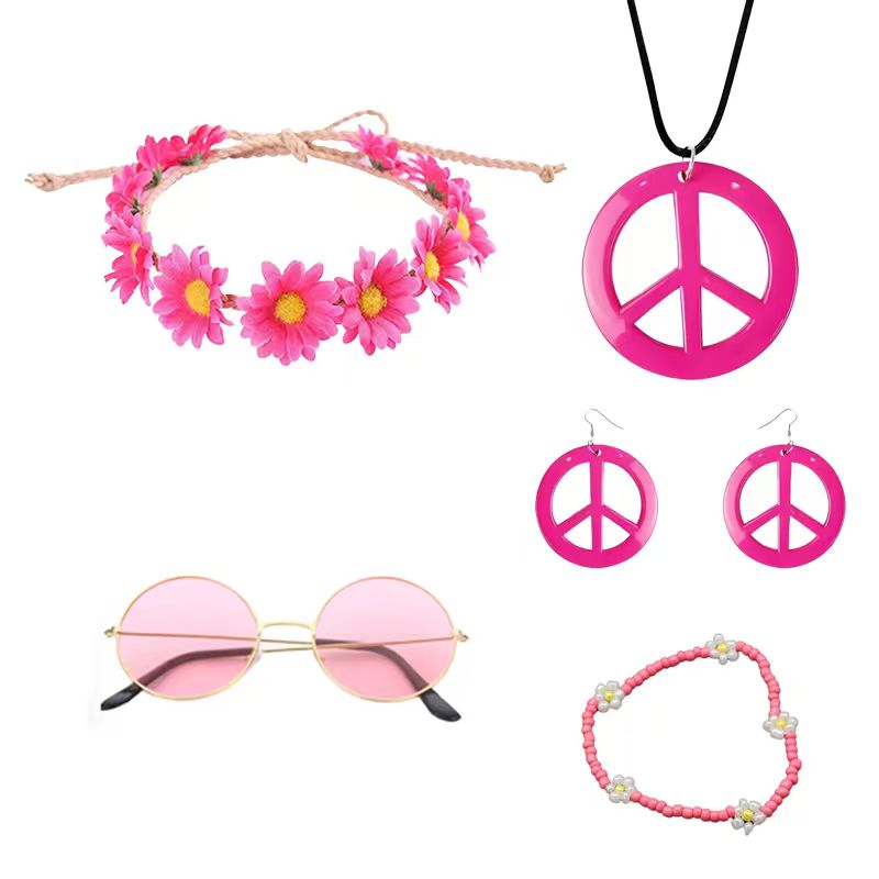 PESENAR Hippie Costume Accesso – обзор и цена Women'S Accessories In The 60S
