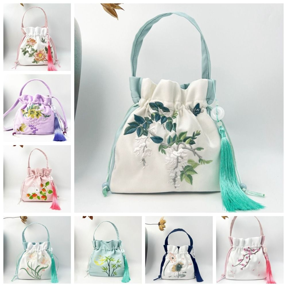 Ethnic Style Embroidery Drawst – обзор и цена Women'S Accessories Handbags