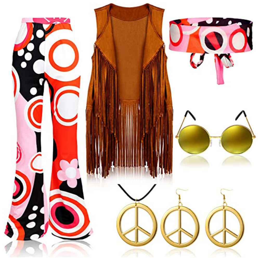 Retro 6 Pcs 60s 70s Outfits fo – обзор и цена Women'S Accessories In The 60S