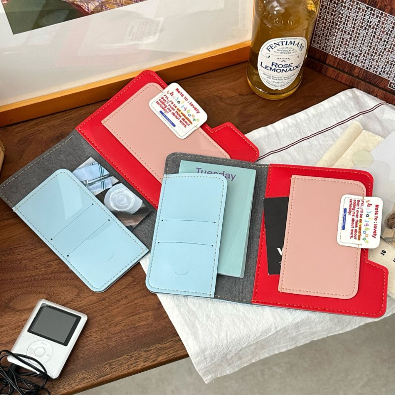 Ins Color Block Passport Holde – обзор и цена Women Accessories Online