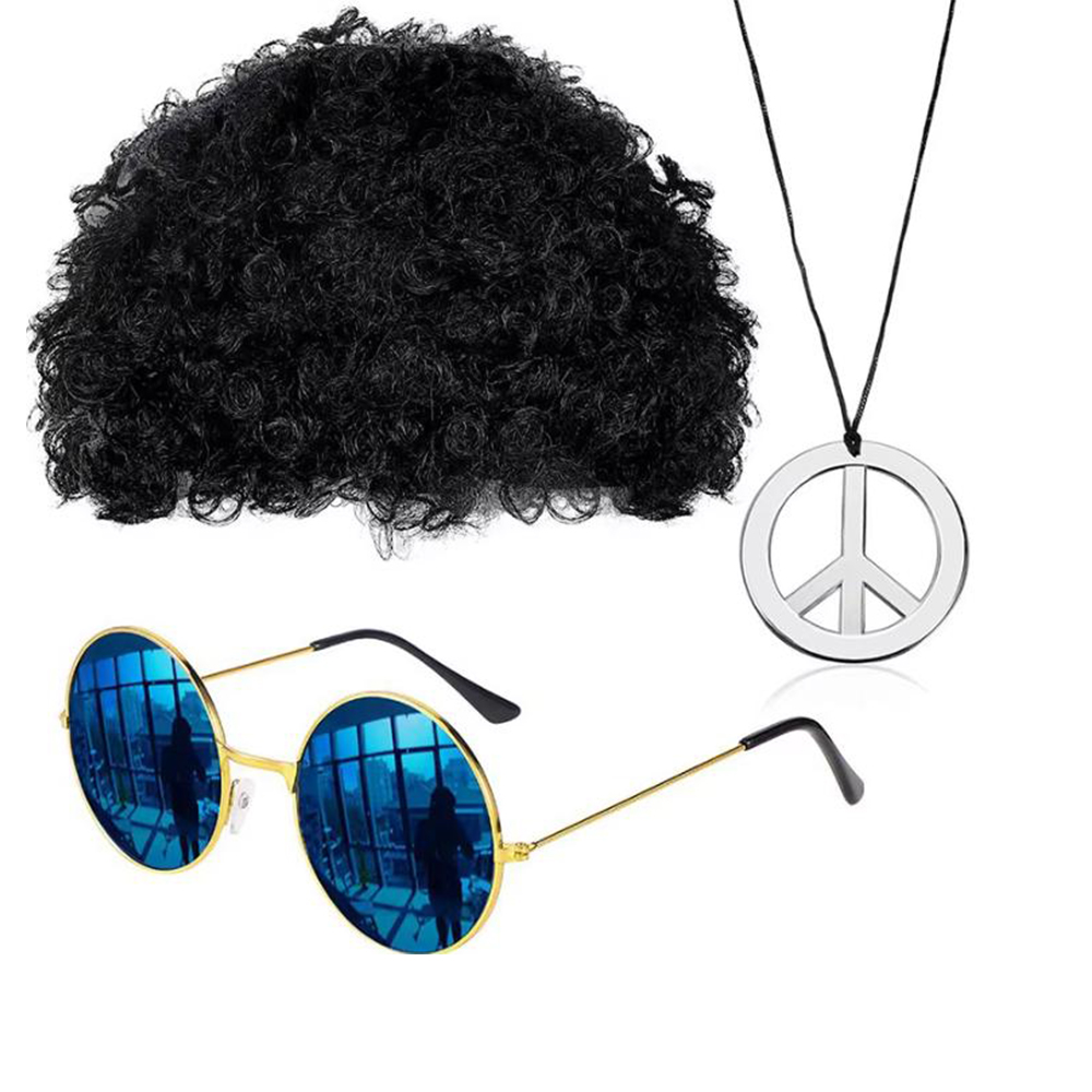 Hippie 60S Accessory Set Wig S – обзор и цена Women'S Accessories In The 60S