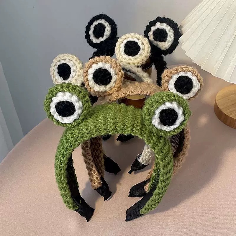 Big Eyes Knit Frog Headband Wa – обзор и цена Women Accessories Online