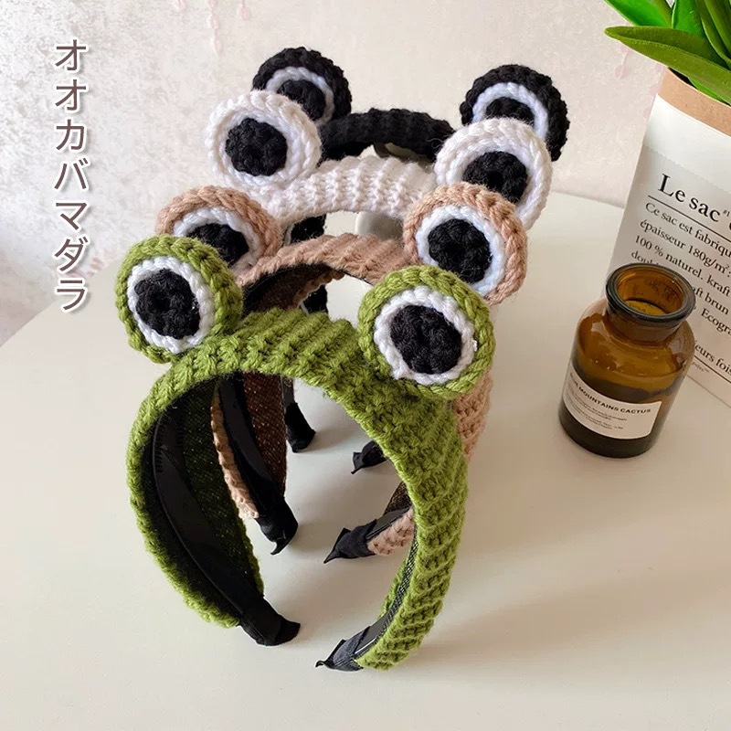Big Eyes Knit Frog Headband Wa – обзор и цена Women Accessories Online