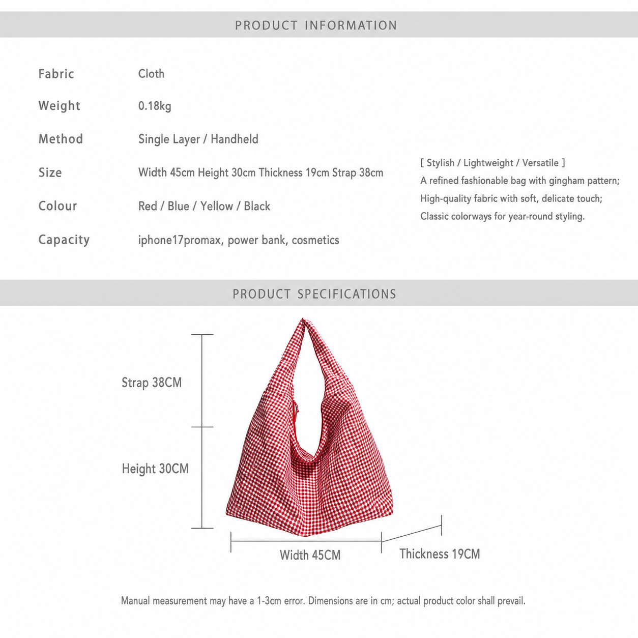 Daily Commute Bag Stylish Chec – обзор и цена Women'S Accessories Handbags