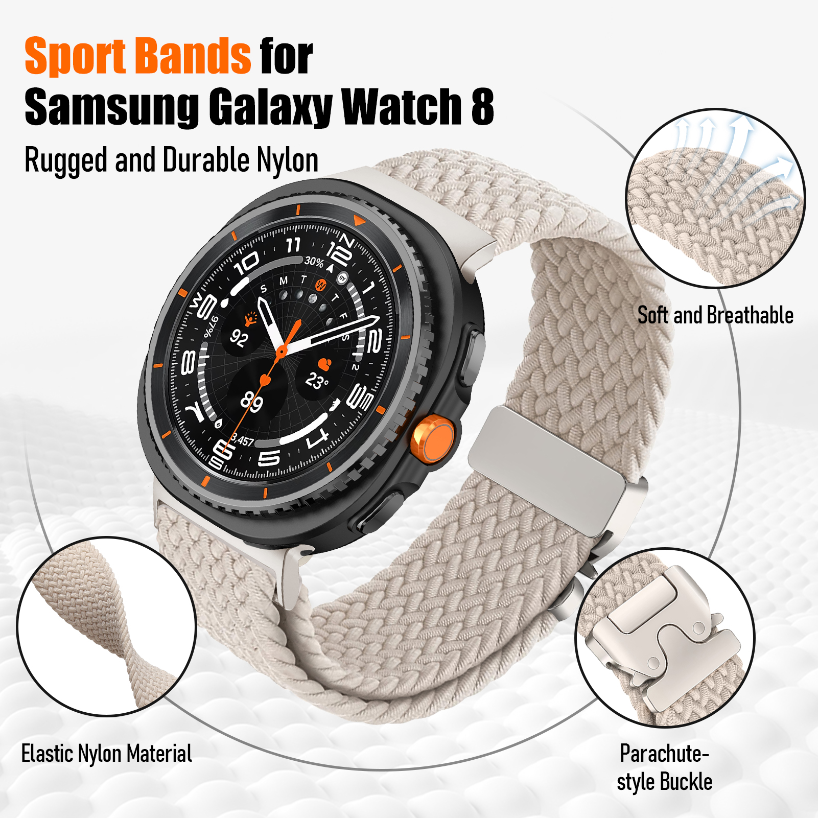 Braided For Galaxy Watch 8 Str – обзор и цена Women Accessories Website