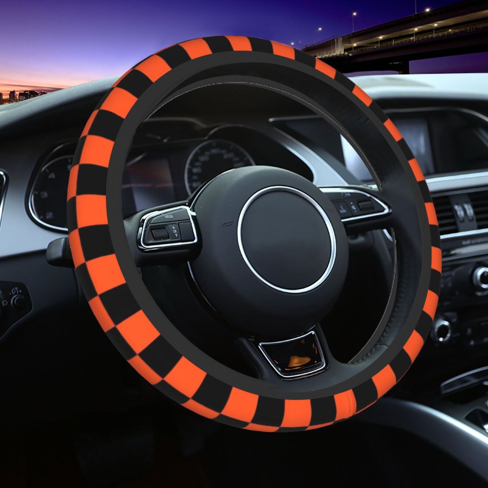 Black and Orange Grid Print St – обзор и цена Women'S Accessories Vans