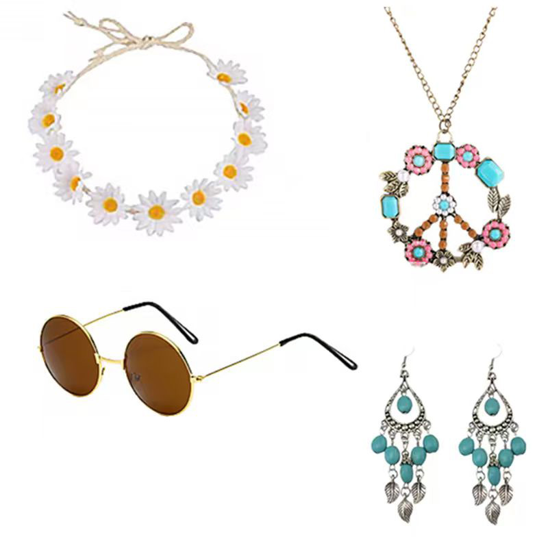 PESENAR Hippie Costume Accesso – обзор и цена Women'S Accessories In The 60S
