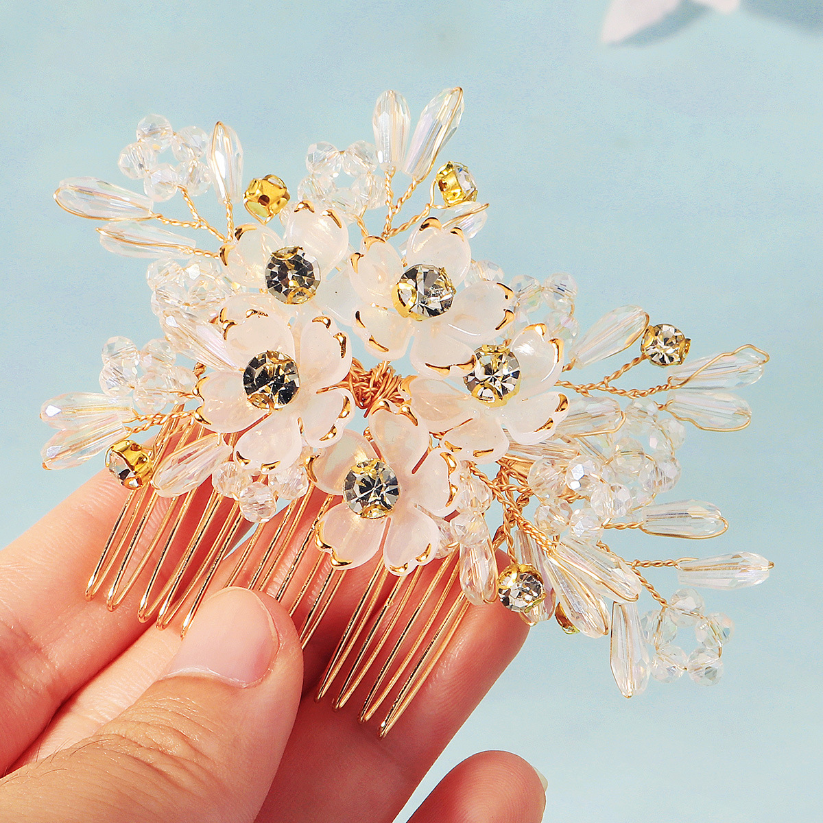 Hair Comb Crystal Flower Beade – обзор и цена Women Accessories For Wedding