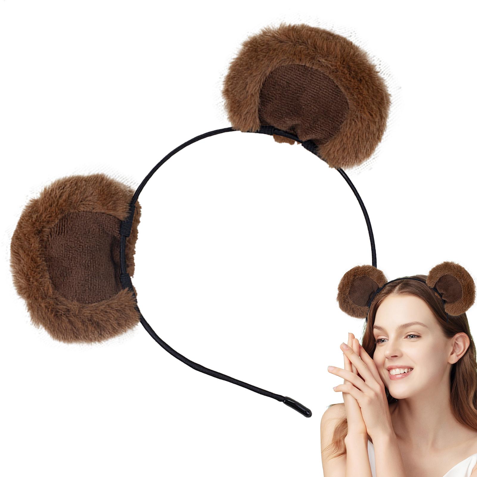 Cute Brown Ears Headband Adjus – обзор и цена Women Accessories Combo Gift