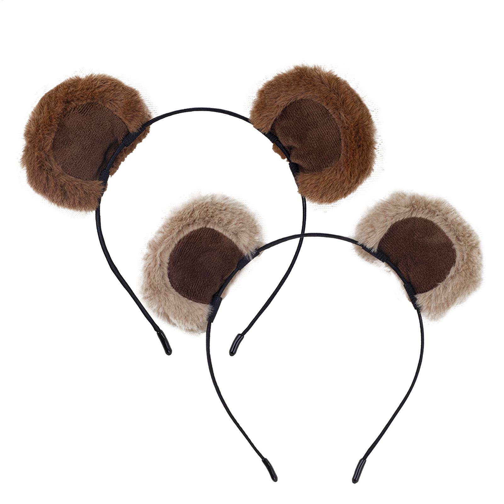 Cute Brown Ears Headband Adjus – обзор и цена Women Accessories Combo Gift