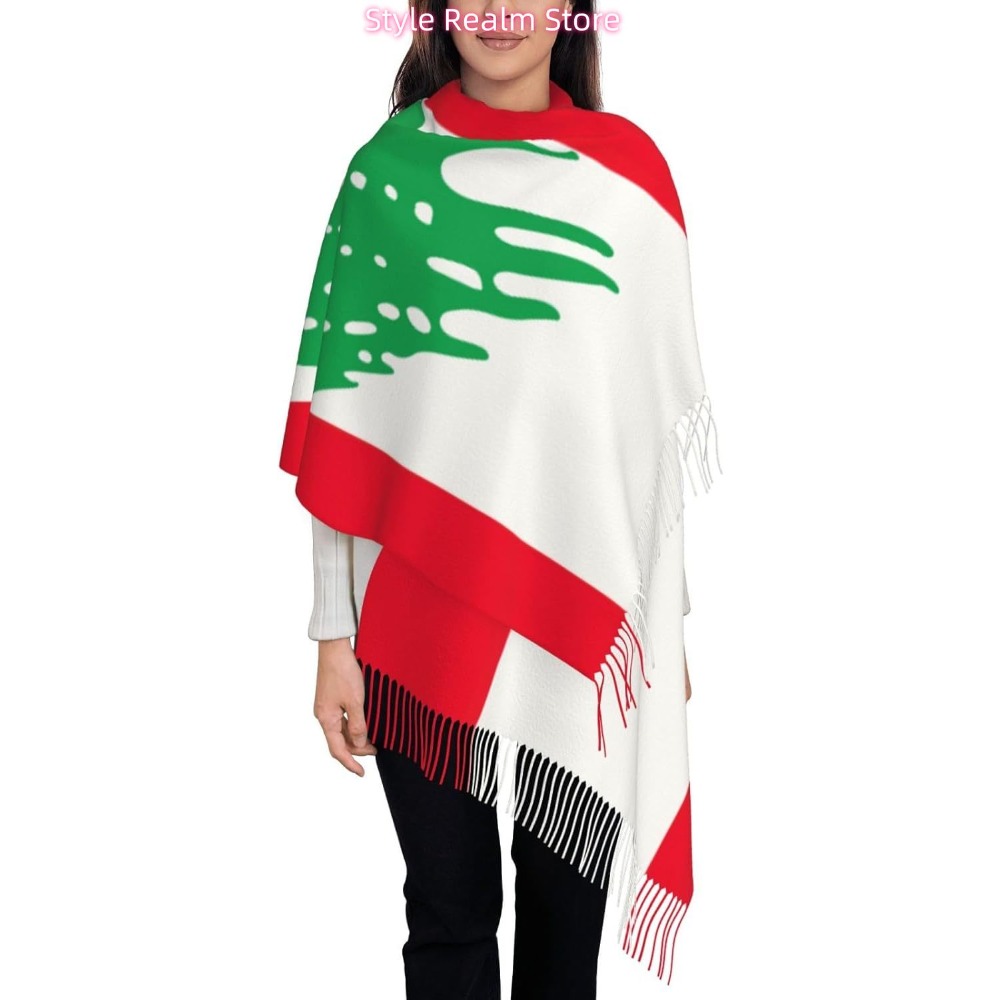 Flag Of Lebanon Print Polyeste – обзор и цена Women Accessories Lebanon