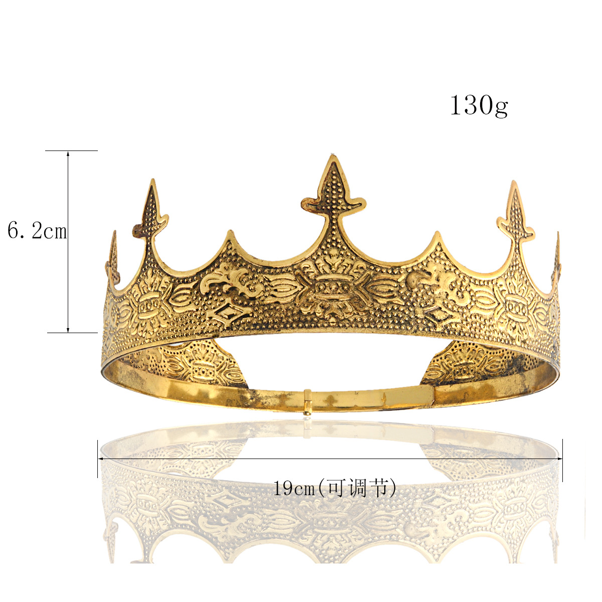 Tiara Vintage Gold King Crown  – обзор и цена Women'S Vintage Accessories