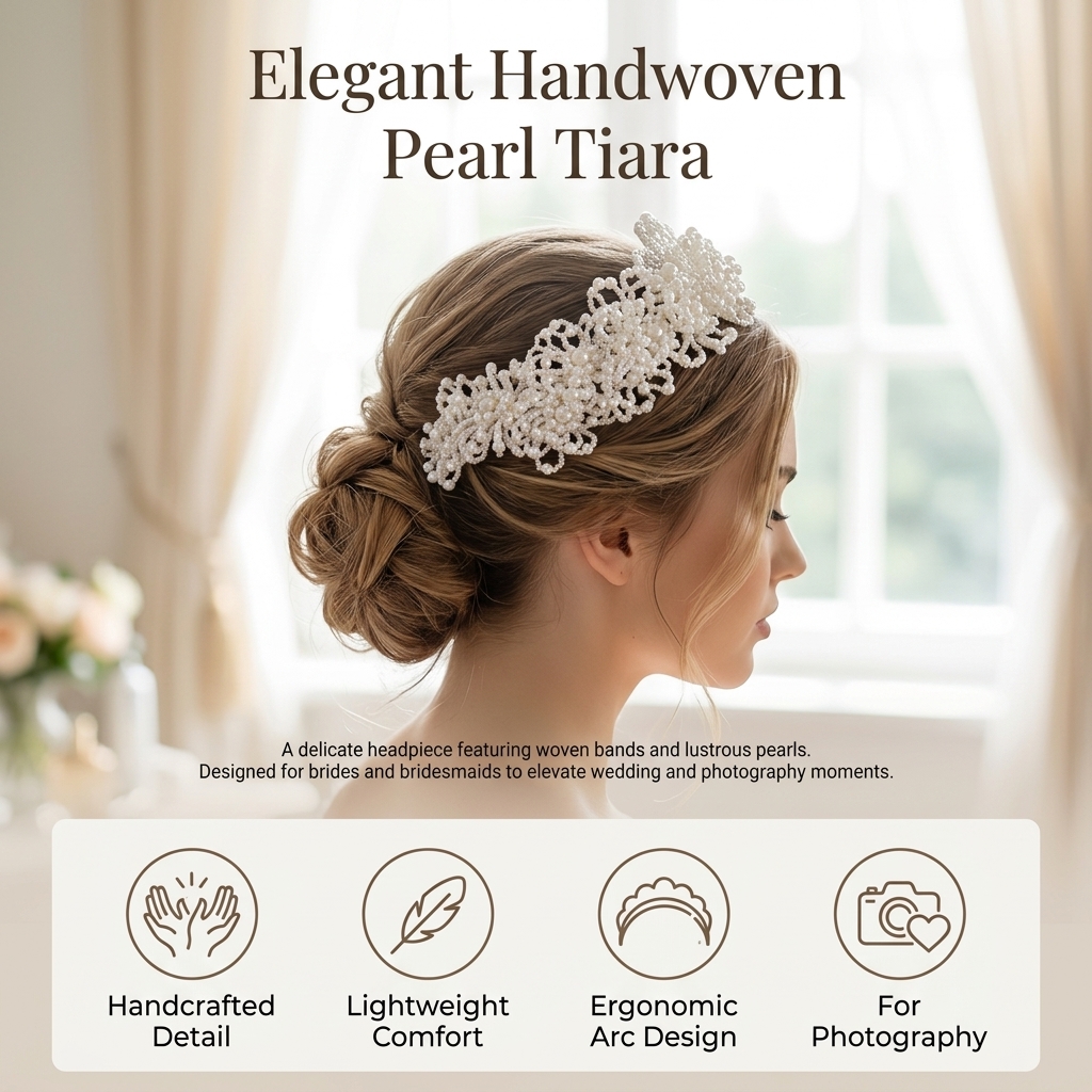 Pearl Crown Headpiece For Wedd – обзор и цена Women Accessories For Wedding