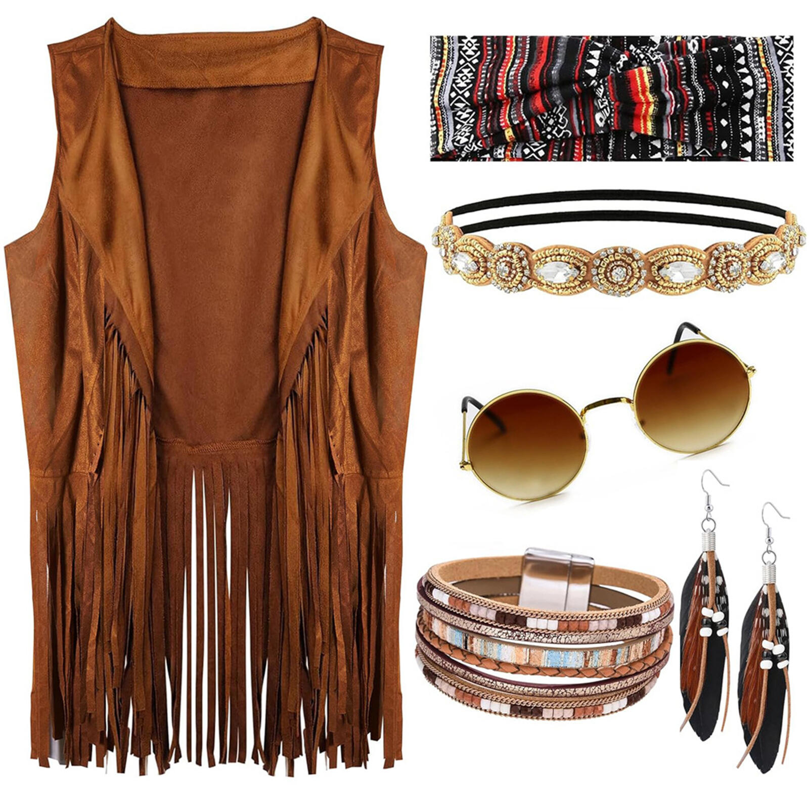 Women 70s Hippie Costume Acces – обзор и цена Women'S Accessories In The 60S