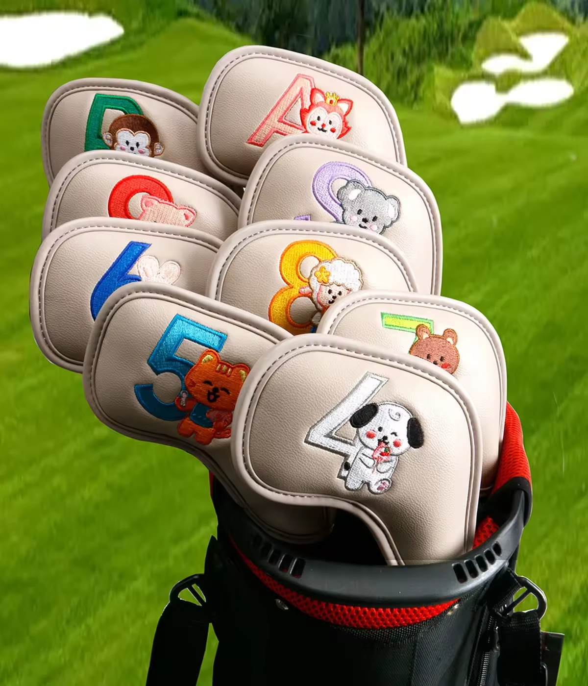 9Pcs Cute Cartoon Animal Golf  – обзор и цена Women Accessories To Gift