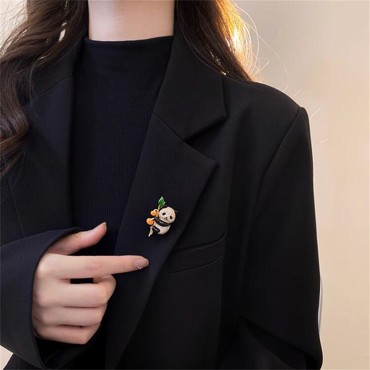 1Pc Cute Panda Brooch with Per – обзор и цена Women Accessories Meaning