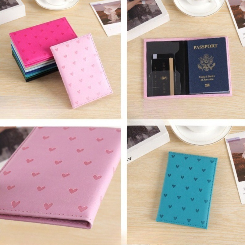 Cute Heart Print Passport Cove – обзор и цена Women Accessories Online