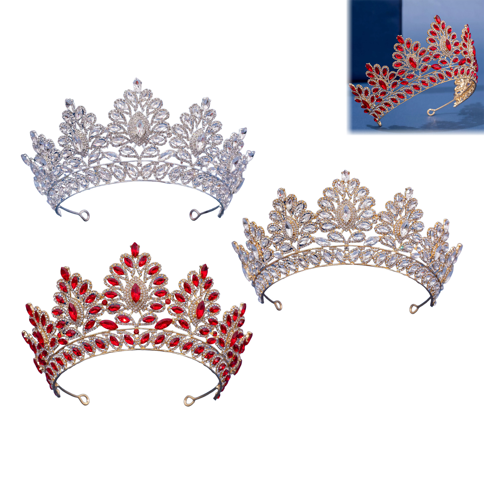 Bridal Rhinestone Crown Hairpi – обзор и цена Women Accessories For Wedding